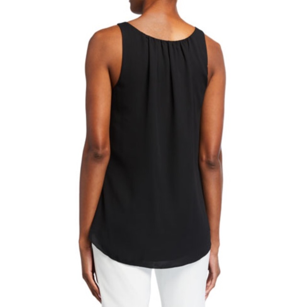 Neiman Marcus V-Neck High-Low Tank, L - Picture 2 of 4
